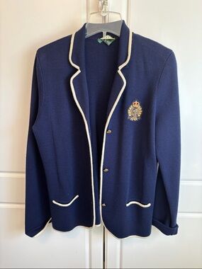 Ralph Lauren green label Xzl blazer in navy blue.